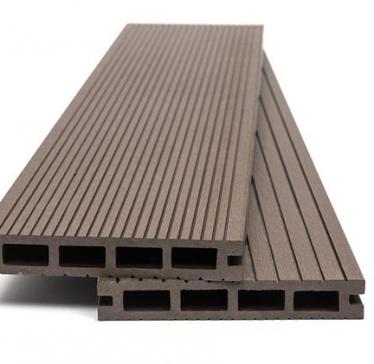 WPC DECK ΔΑΠΕΔΟ ΜΕ ΧΤΕΝΙ ΜΠΡΟΣ ΠΙΣΩ ΣΚΟΥΡΟ ΚΑΦΕ